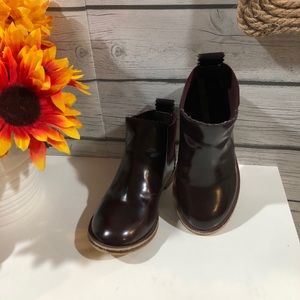 Zara Burgundy Toddler Booties 26